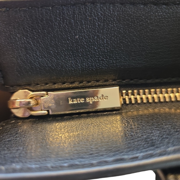 Kate Spade Elegant Black And Gold Purse - Picture 7 of 8